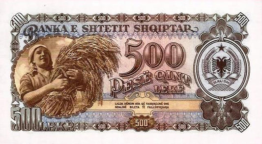 Albania - 500 Leke 1957 (# 31a)