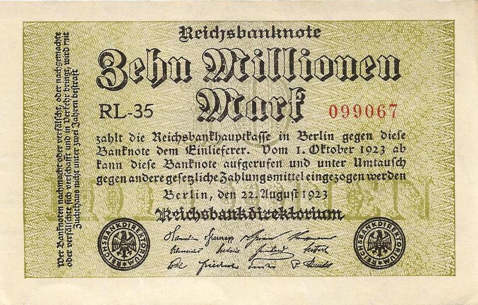 Alemanha - 10000000 Marcos 1923 (# 106c)