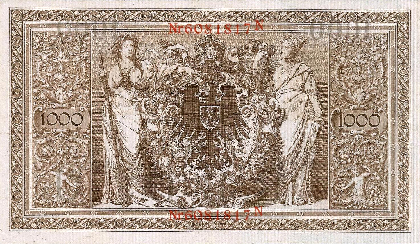 Alemanha - 1000 Marcos 1910 (# 44b)