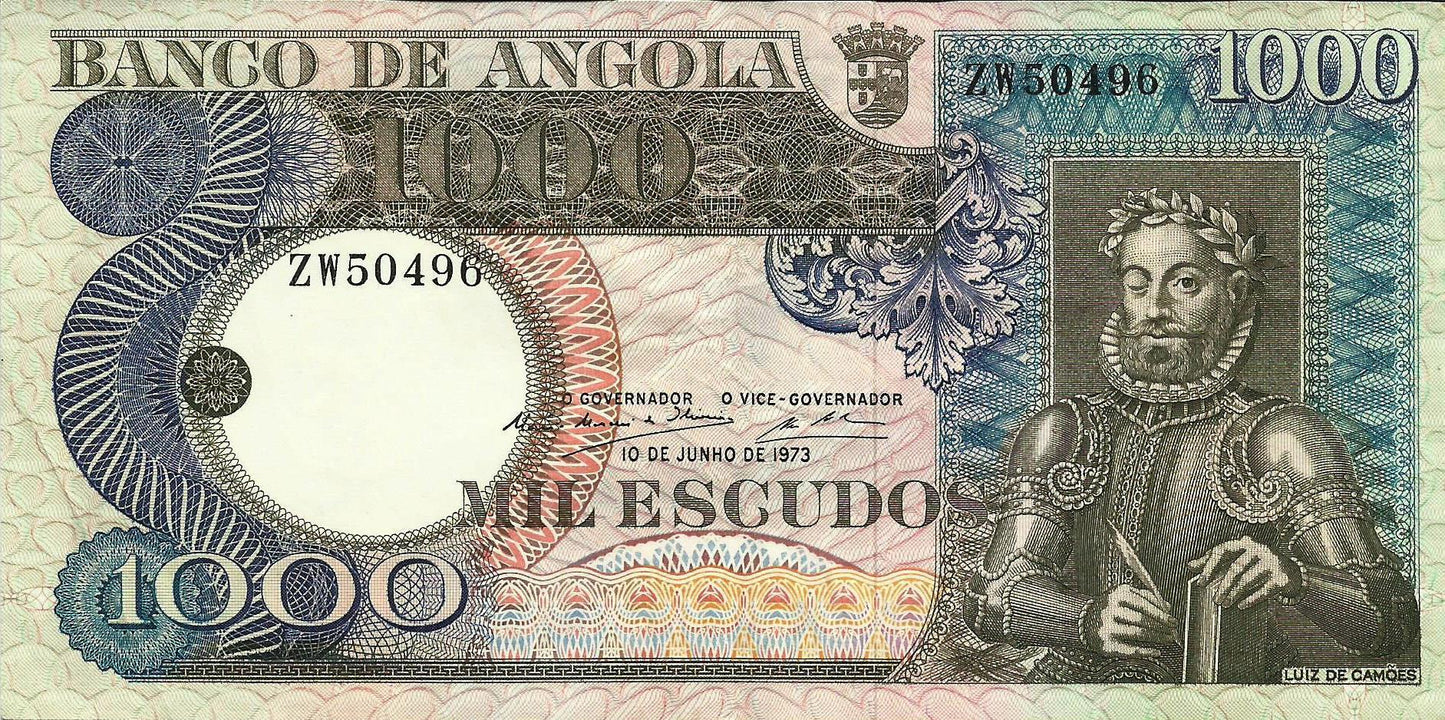 Angola - 1000$00 1973 (# 108)