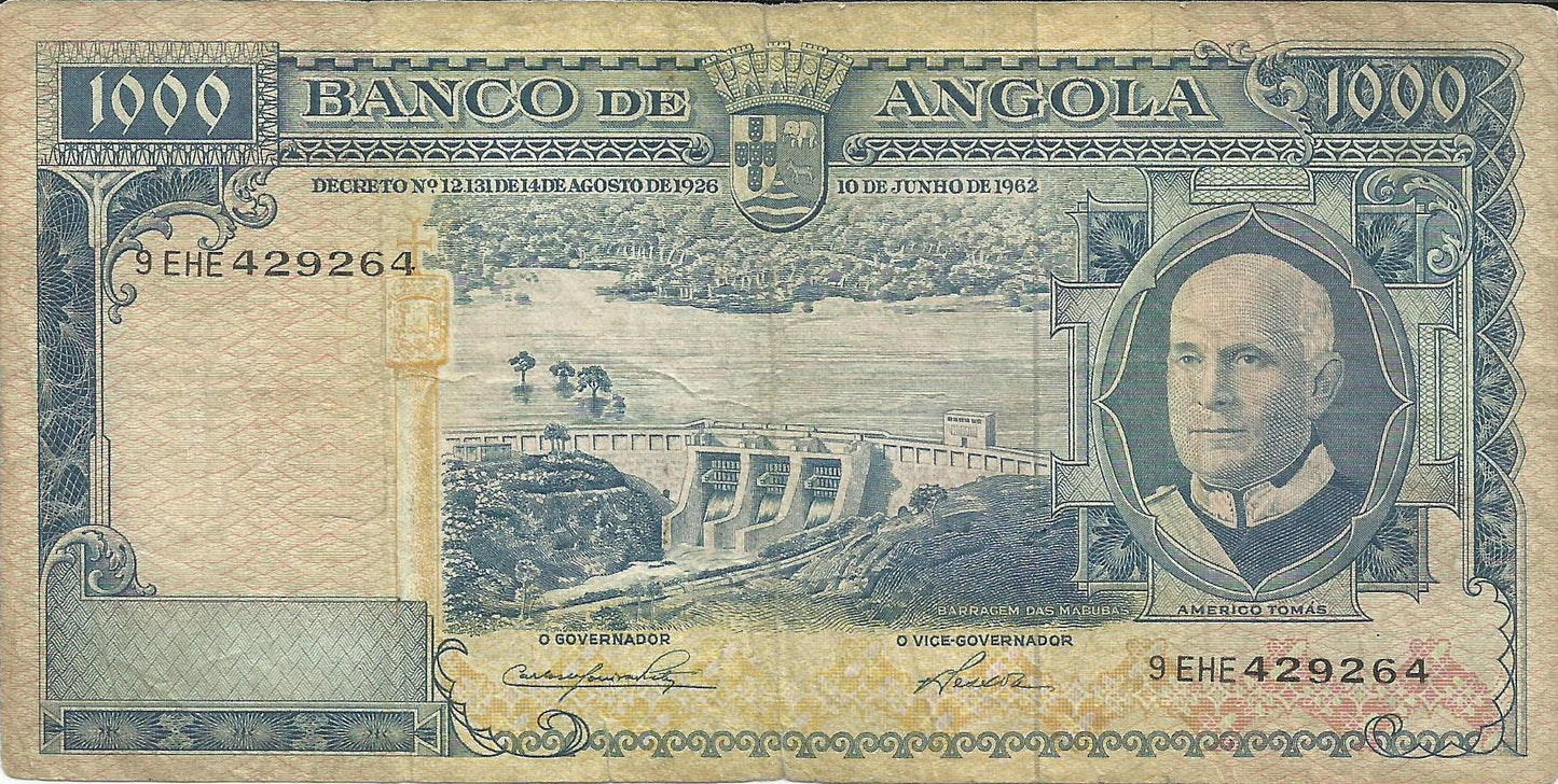 Angola - 1000$00 1962 (# 98)