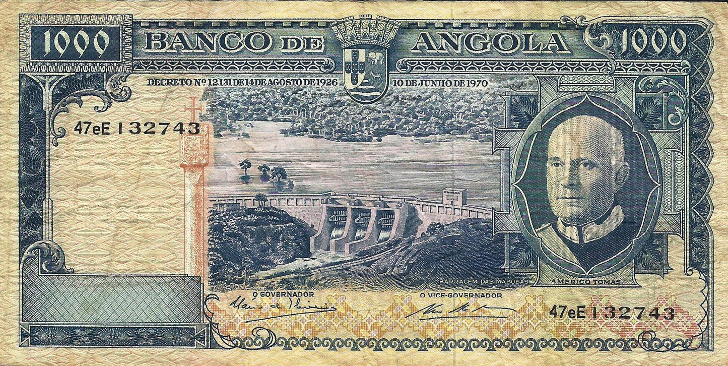 Angola - 1000$00 1970 (# 98)