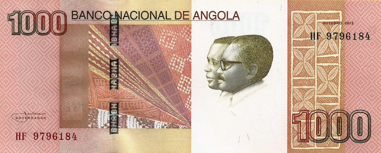 Angola - 1000 Kwanzas 2012 (# 156)