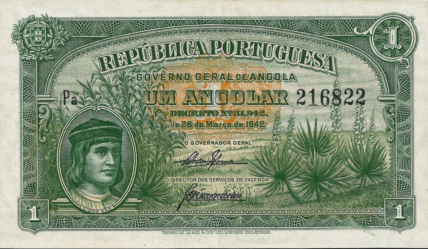 Angola - 1 Angolar 1942 (# 68)