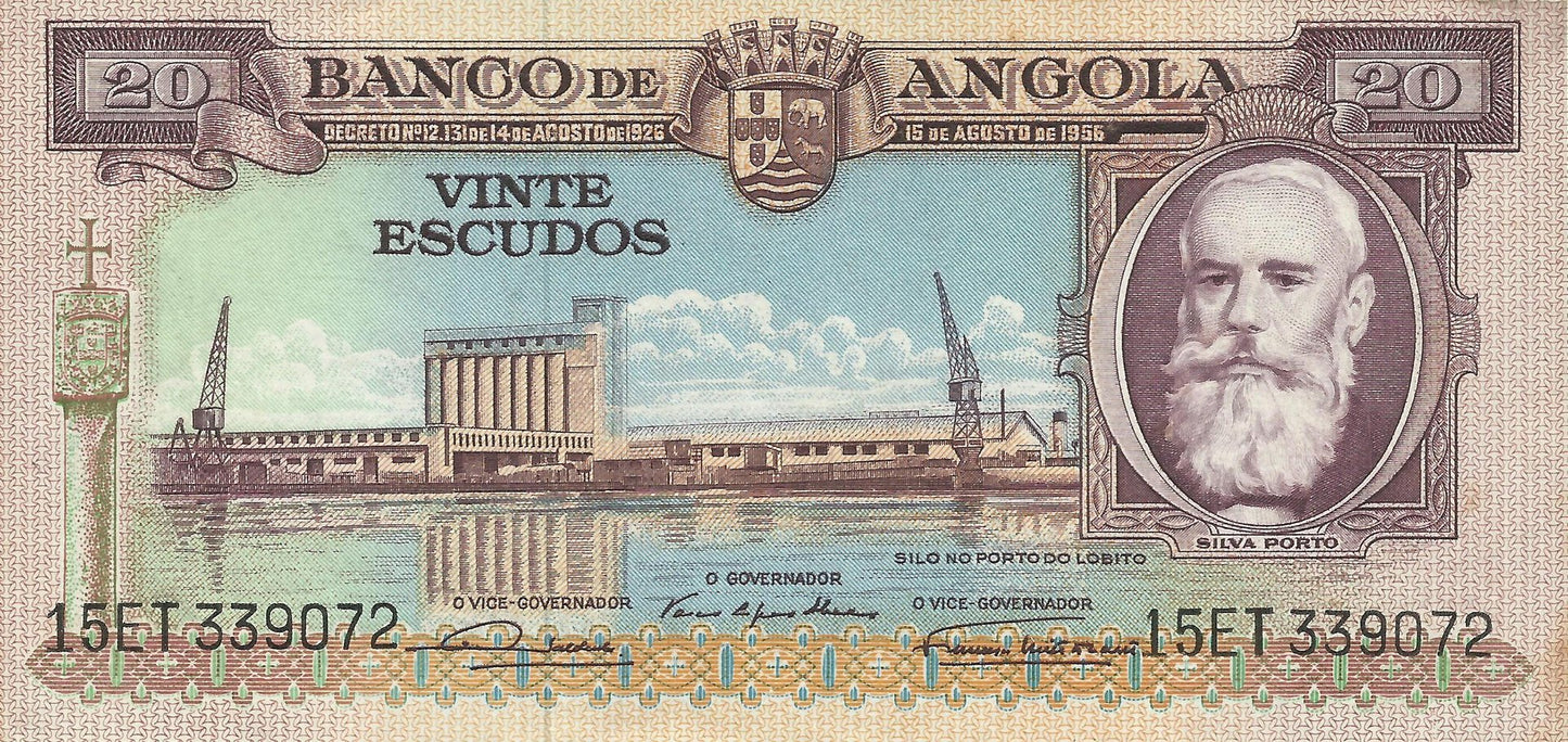 Angola - 20$00 1956 (# 87)