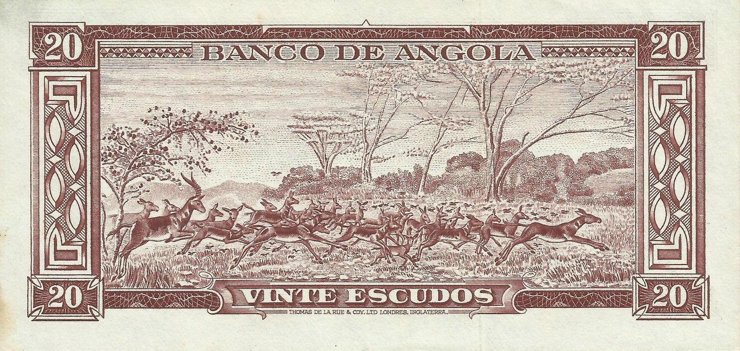 Angola - 20$00 1956 (# 87)