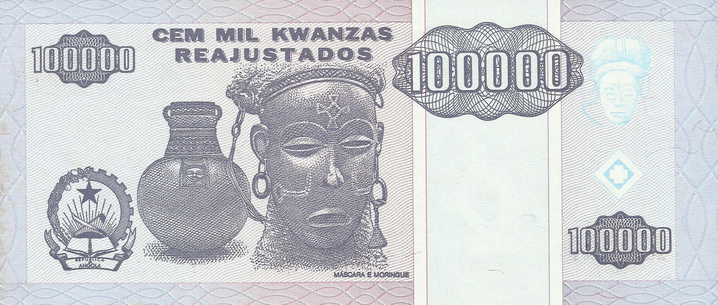 Angola - 100000 Kwanzas 1995 (# 139)