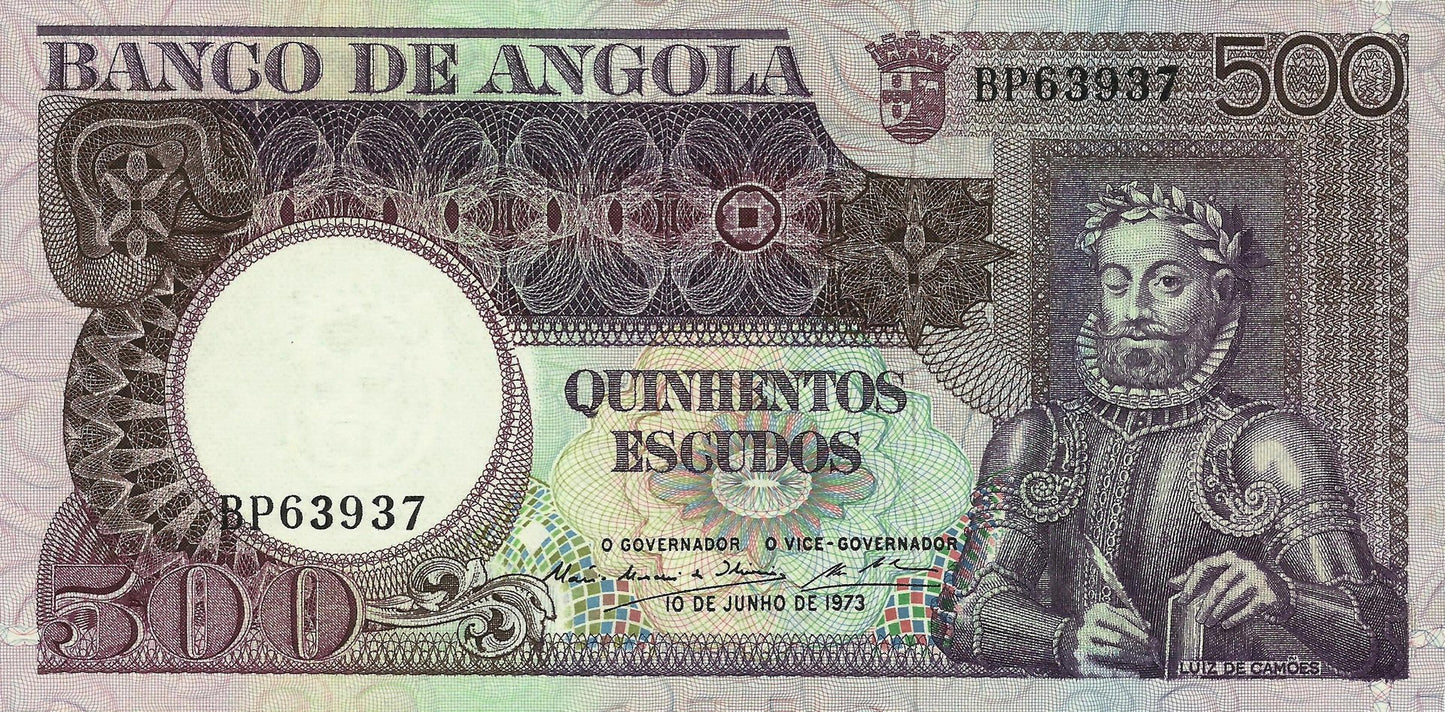 Angola - 500$00 1973 (# 107)