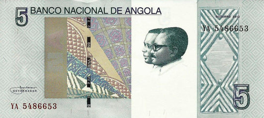 Angola - 5 Kwanzas 2012 (# 151A)