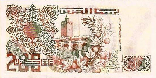 Argelia - 200 Dinares 1992 (# 138)