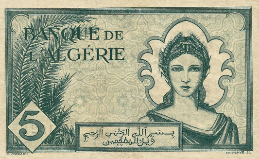 Argélia - 5 Francos 1942 (# 91)