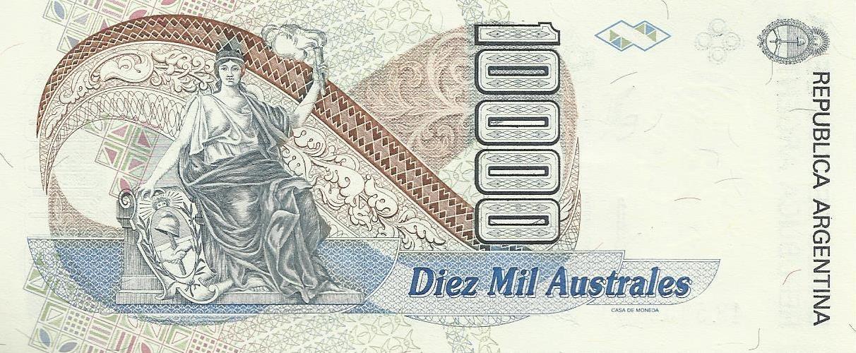 Argentina - 10000 Australes 1989/91 (# 334a)