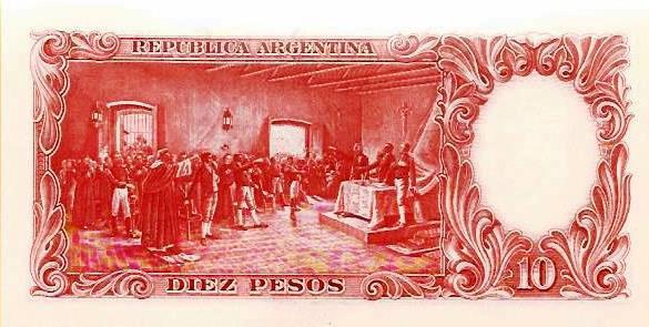 Argentina - 10 Pesos 1961 (# 270)