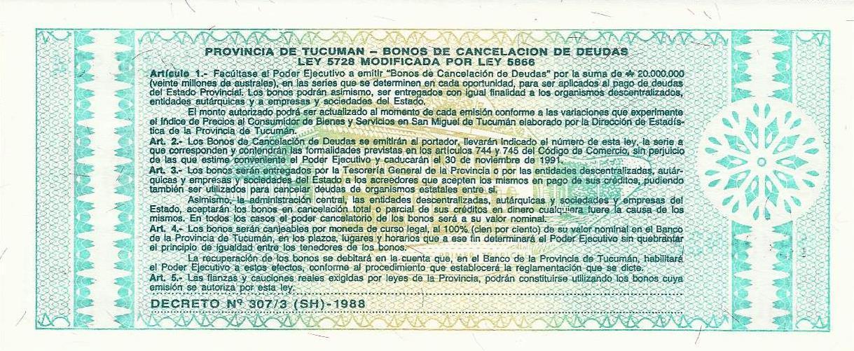 Argentina - 1 Austral 1991 (# S2711a)