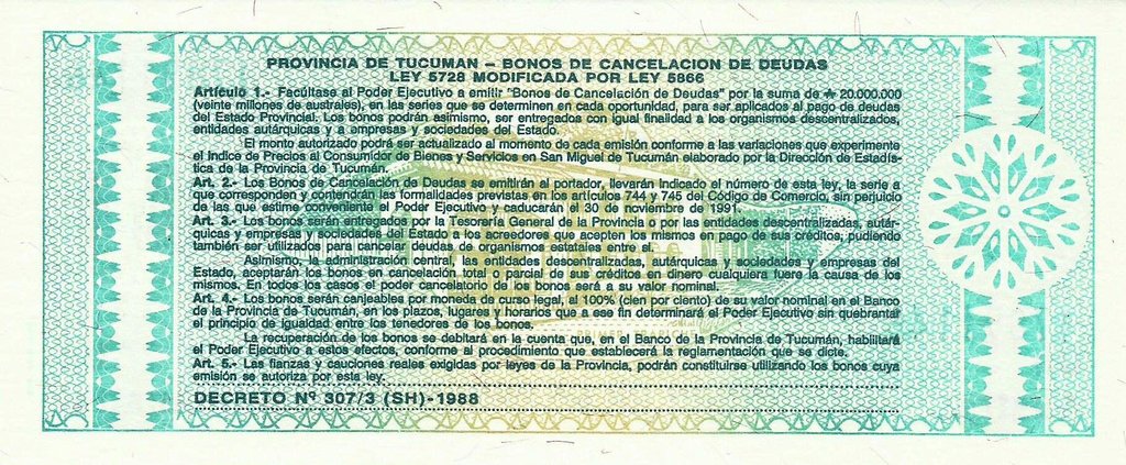 Argentina - 1 Austral 1991 (# S2711b)