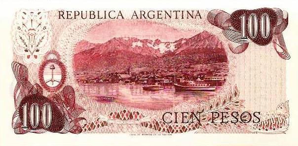 Argentina - 100 Pesos 1976/78 (# 302b)
