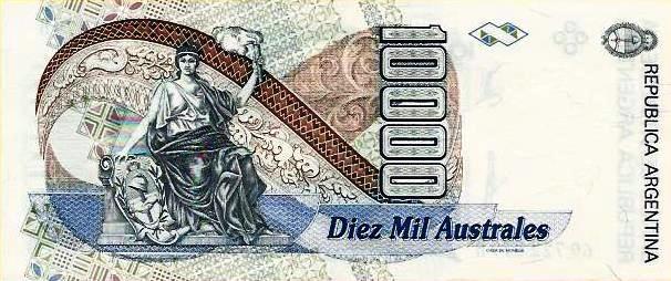Argentina - 10000 Australes 1990 (# 334)