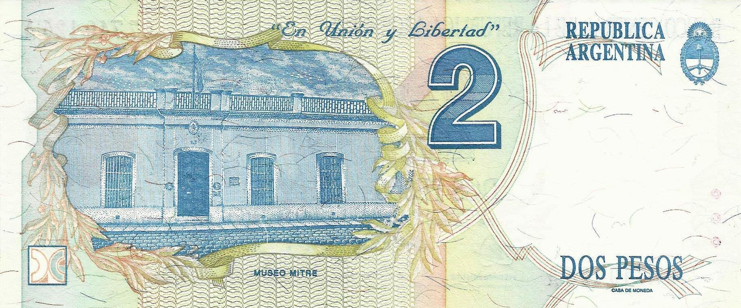 Argentina - 2 Pesos 1992 (# 340a)