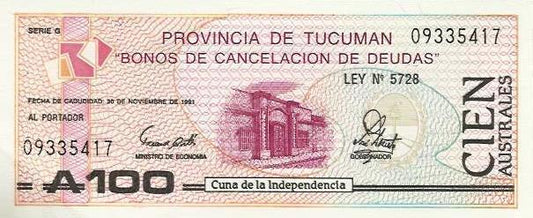 Argentina - 100 Australes 1991 (# S2715)