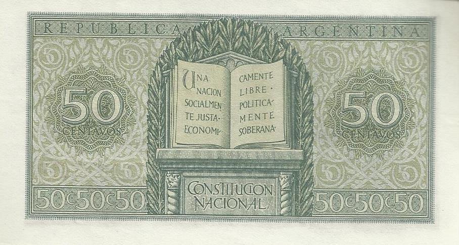Argentina - 50 Centavos 1947 (# 261)