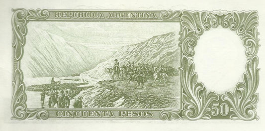 Argentina - 50 Pesos 1968/9 (# 276)