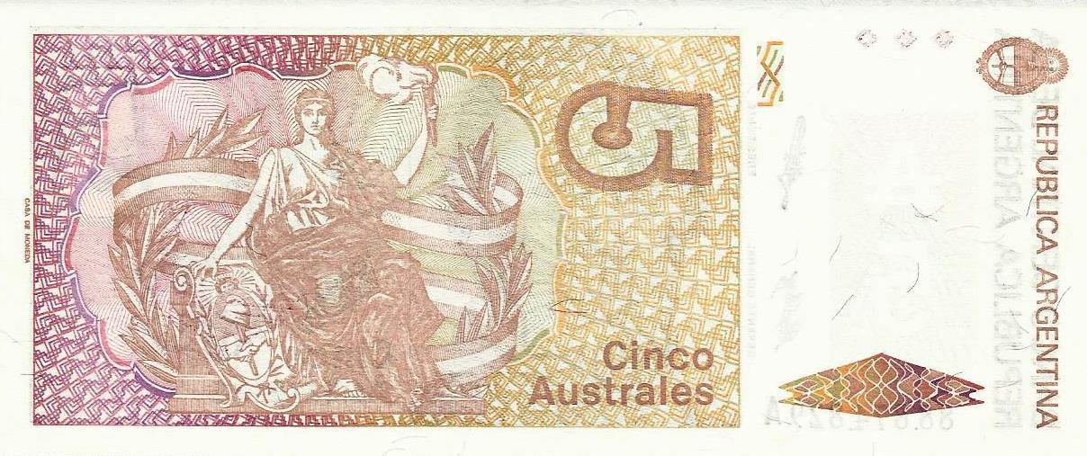 Argentina - 5 Australes 1986 (# 324b)