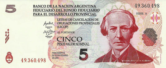 Argentina - 5 Pesos 2006 (# S3102)