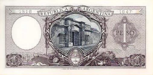 Argentina - 1 Peso 1953 (# 260b)
