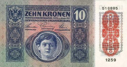 Austria - 10 Kronen 1915 (# 51a)