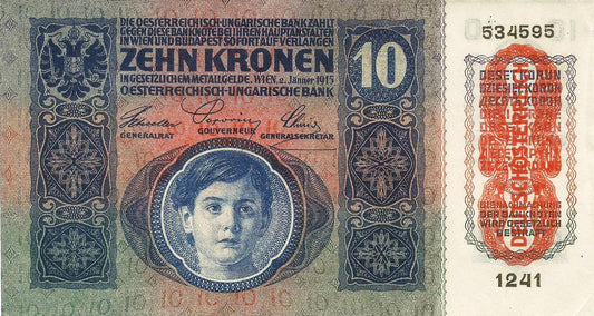 Austria - 10 Kronen 1915 (# 51a)