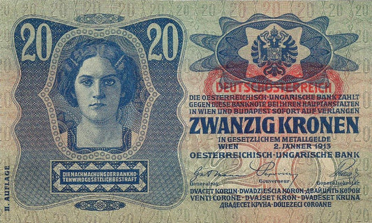 Austria - 20 Kronen 1913 (# 53a)