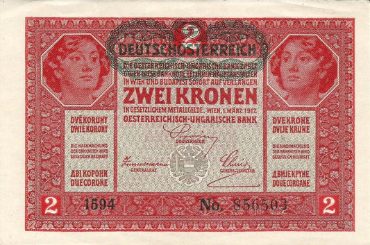 Austria - 2 Kronen 1917 (# 21)