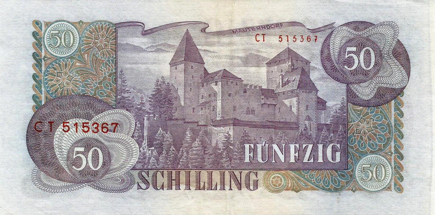 Austria - 50 Schillings 1962 (# 137)