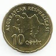 Azerbaijão - 10 Qapik 2006 (Km# 42)