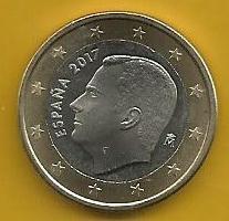 Espanha - 1 Euro 2017 (Km# 1073)