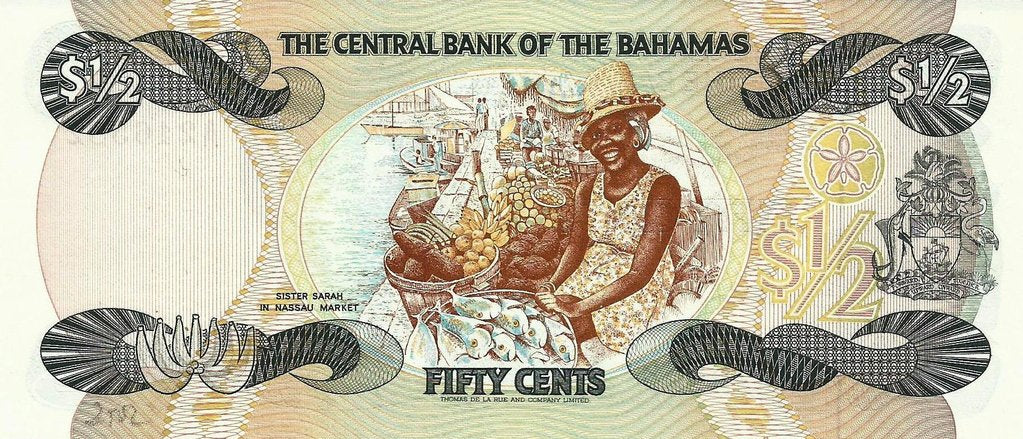 Bahamas - 1/2 Dolar 1984 (# 42a)