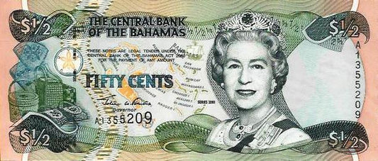 Bahamas - 1/2 Dolar 2001 (# 68)