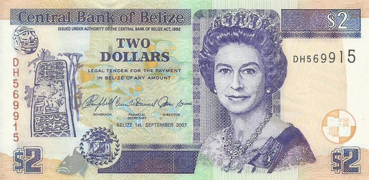 Belize - 2 Dolares 2007 (# 66c)