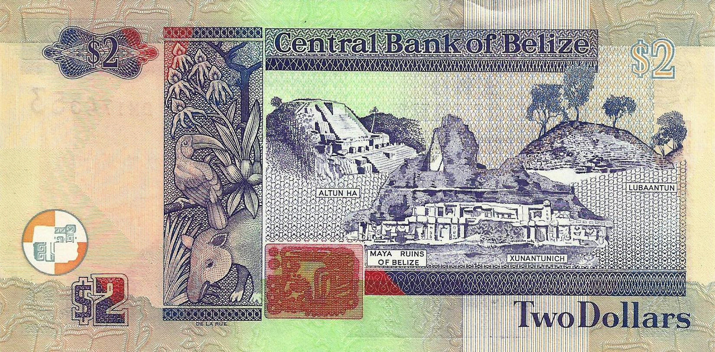 Belize - 2 Dolares 2014 (# 66e)