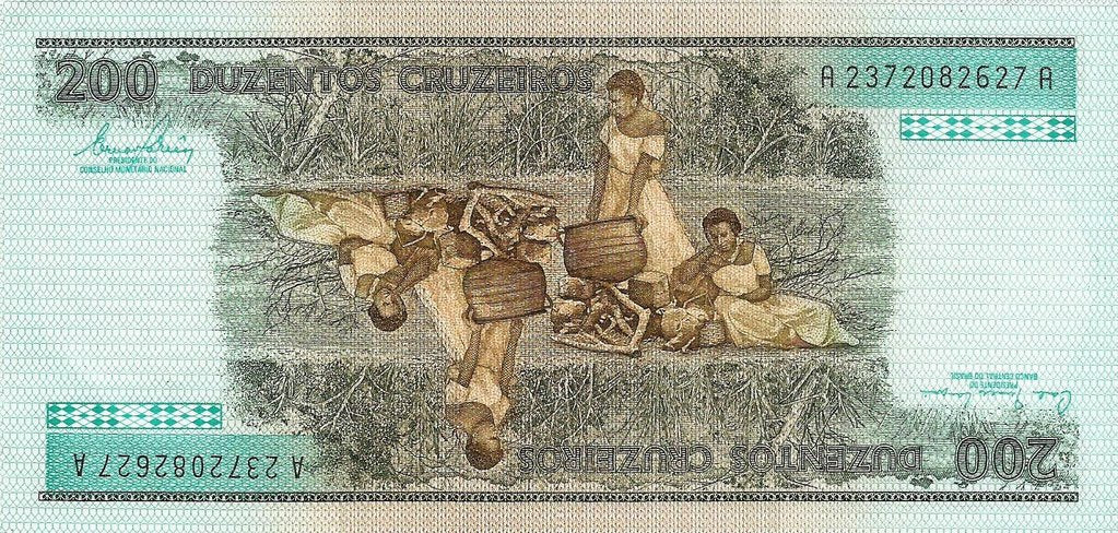 Brasil - 200 Cruzeiros 1981 (# 199a)