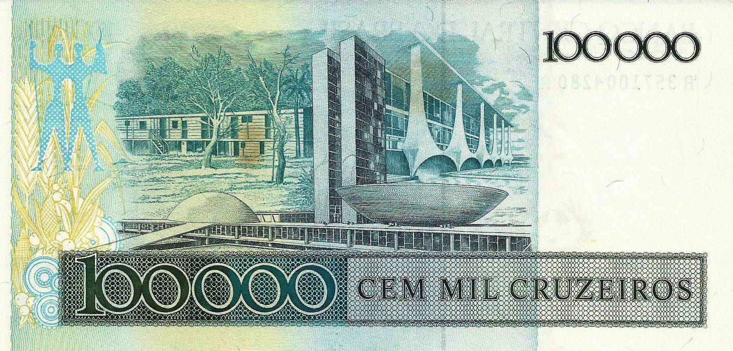 Brasil - 100000 Cruzeiros 1985 (# 205)