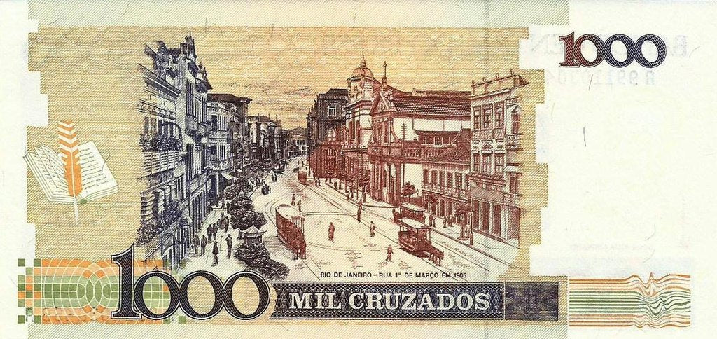 Brasil - 1000 Cruzados 1988 (# 213b)