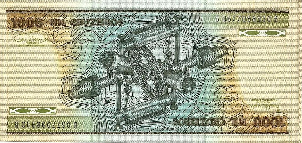 Brasil - 1000 Cruzeiros 1986 (# 201d)