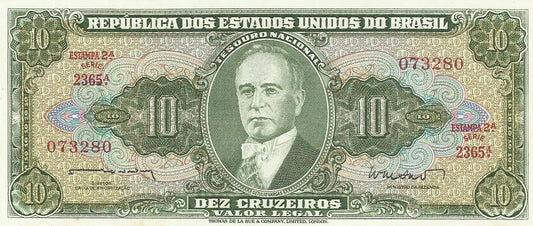 Brasil - 10 Cruzeiros 1962 (# 177)