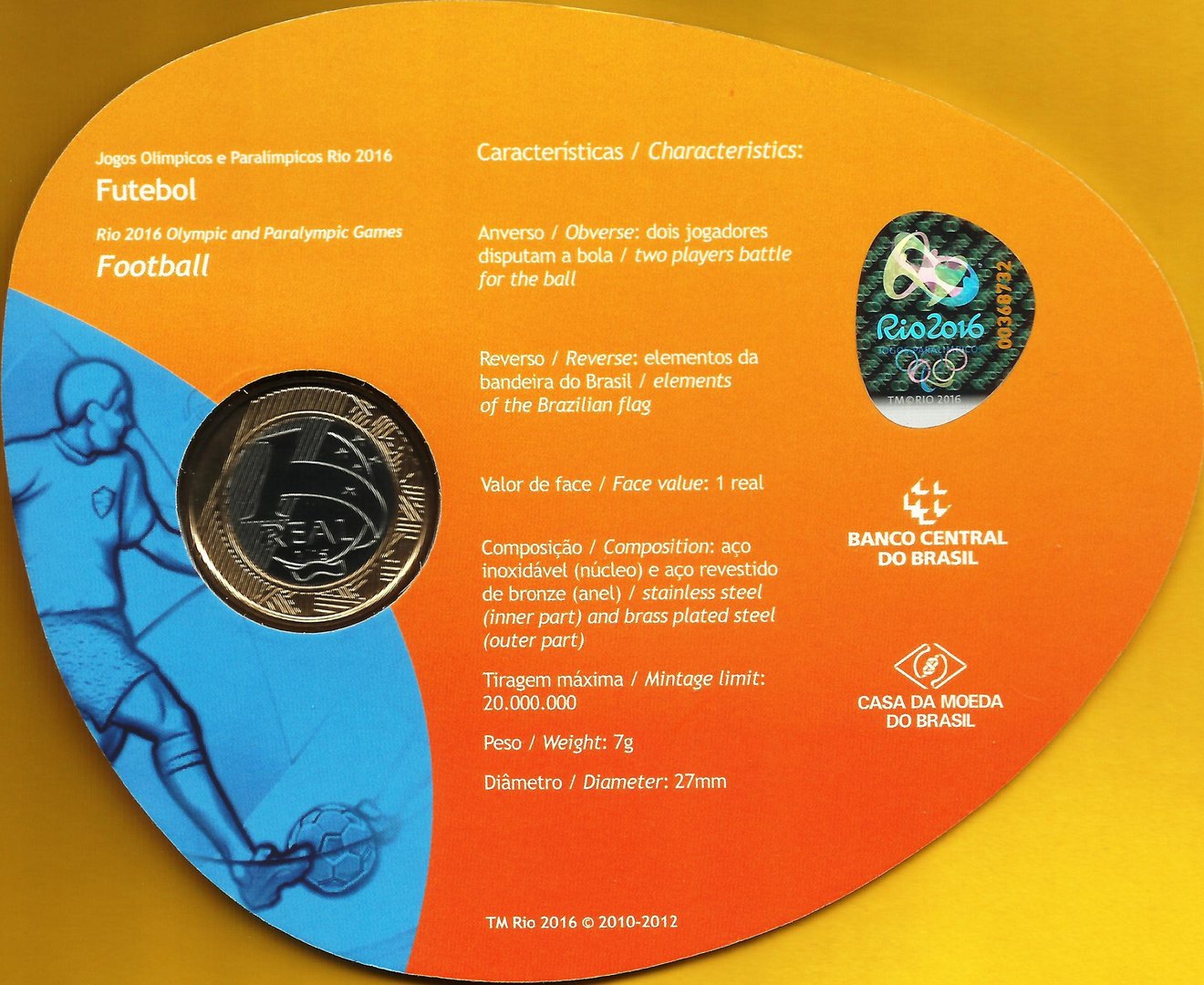 Brasil - 1 Real 2015 (Futebol)