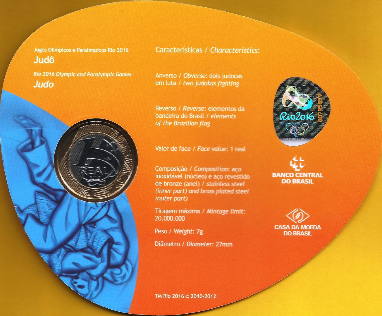 Brasil - 1 Real 2015 (Judo)