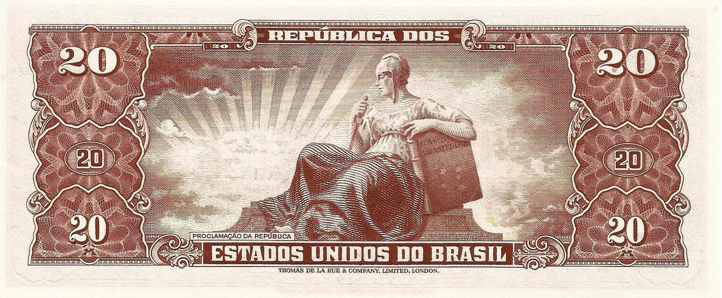 Brasil - 20 Cruzeiros 1962 (# 178)