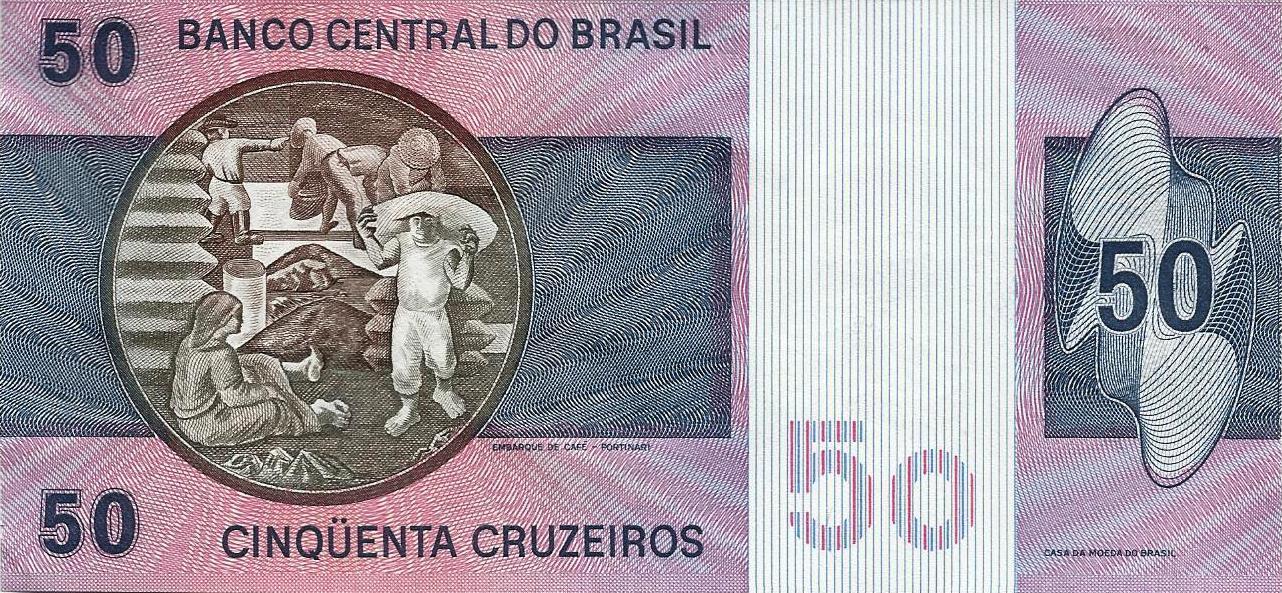 Brasil - 50 Cruzeiros 1980 (# 194c)