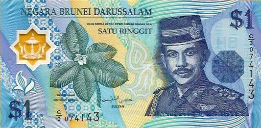 Brunei - 1 Ringgit 1996 (# 22a)