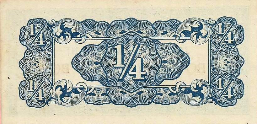 Burma - 1/4 Rupia 1942 (# 12a)